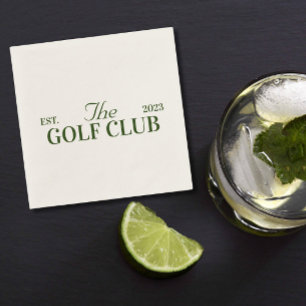 golf club themed party. Bachelor Party  Napkin