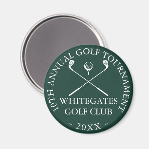 Golf Club Tournament Custom Emerald Green Magnet