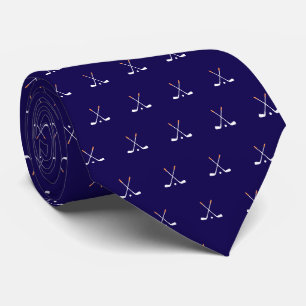 Golf Clubs Dark Blue Tie