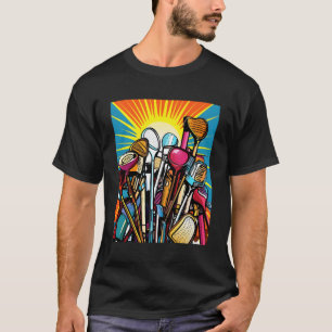 Golf Clubs Golfer Golfing Golf Player Putter Pop T-Shirt
