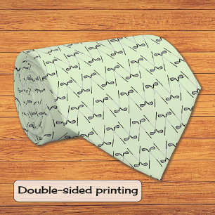 Golf clubs pattern pale green tie