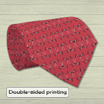 Golf clubs pattern red tie<br><div class="desc">this tie has a pattern of crossed golf clubs on a rich deep red background. This design is simple and stylish for a keen golfer.</div>