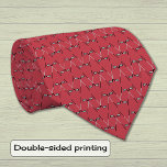 Golf clubs pattern red tie<br><div class="desc">This tie has a pattern of crossed golf clubs on a rich deep red background. This design is simple and stylish for a keen golfer,  and would make a lovely Christmas or birthday or Father's Day gift.</div>