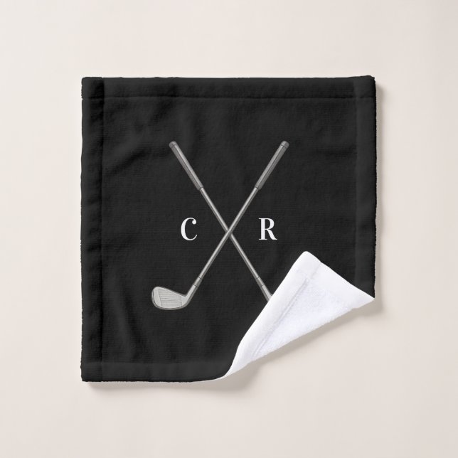 Golf Clubs Personalized Wash Cloth (Wash Cloth)