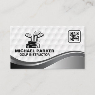 Golf Clubs   QR Code Business Card