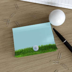 Golf Coach Blue and Green Post it Notes