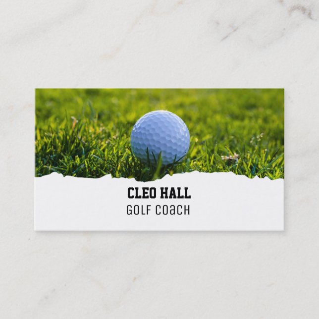 Golf Coach Business Card (Front)