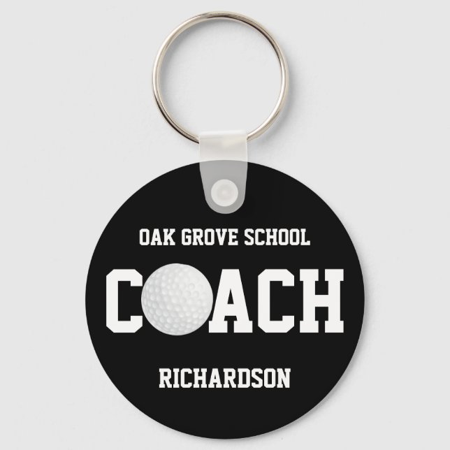 Golf Coach  Sport  Keychain (Front)