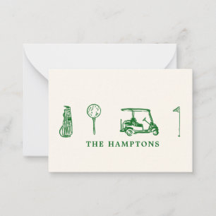Golf Cocktail Card