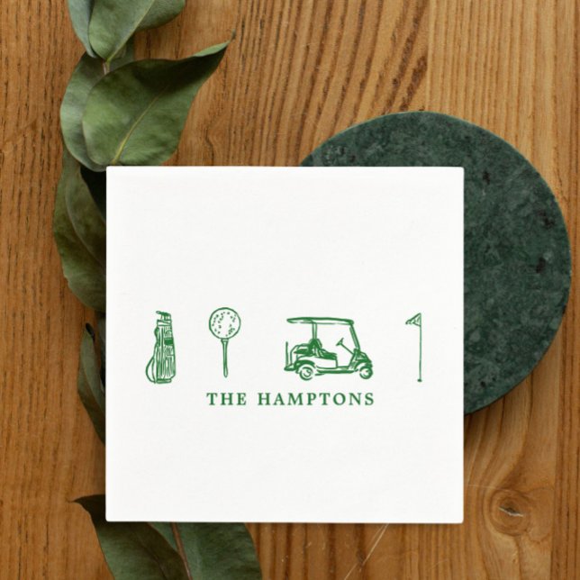 Golf Cocktail  Napkin (Creator Uploaded)