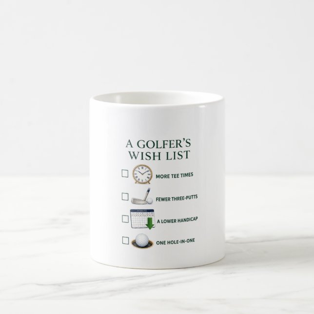 Golf Coffee Mug Golfer Humour Gift Golf Saying (Center)