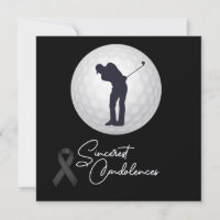 Golf Condolences sympathy for woman golfer