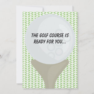 Golf Congratulations Card