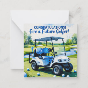 Golf Congratulations for Baby Boy  Card