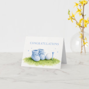 Golf Congratulations for Baby Golfer It's Boy Card