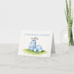 Golf Congratulations for Baby Golfer It's Boy Card