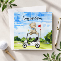 Golf Congratulations for Baby Golfer It's Boy Card