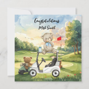 Golf Congratulations for Baby Golfer It's Boy Card