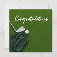 Golf Congratulations for golfer
