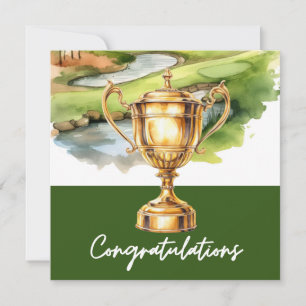 Golf Congratulations golf themed for golfer 