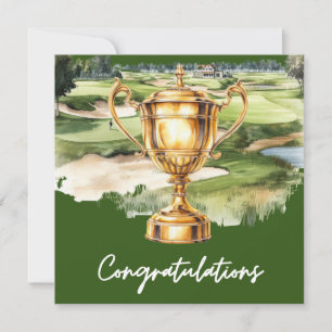 Golf Congratulations golf themed for golfer
