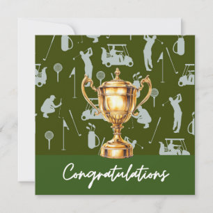 Golf Congratulations golf themed for golfer 