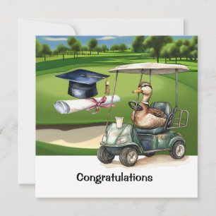 Golf Congratulations Graduate Card