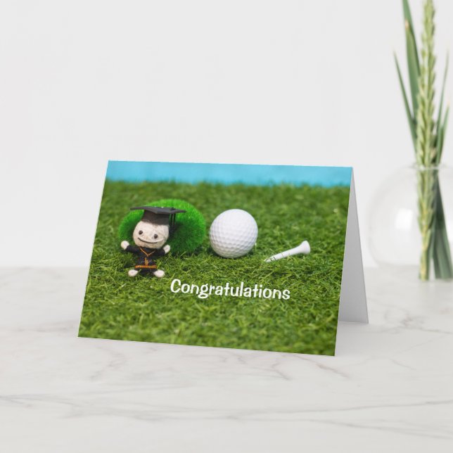 Golf Congratulations Graduate Card (Front)