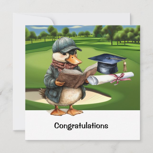 Golf Congratulations Graduate Card (Front)