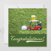 Golf Congratulations "Hole-in-One Your Golfing 