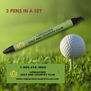 Golf & Country Club League Logo Website Phone Pen