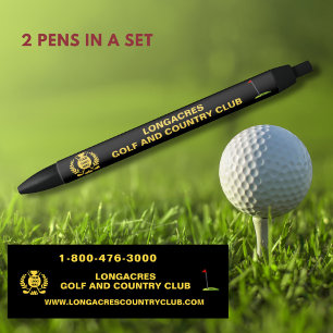Golf & Country Club League Logo Website Phone Pen