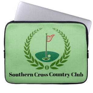 Golf Country Club Members Gift Laptop Case