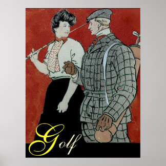 Golf Couple Print