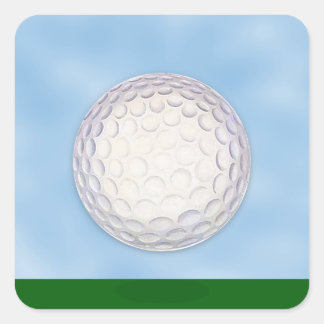 Golf Course Chip Shot Sports Square Sticker
