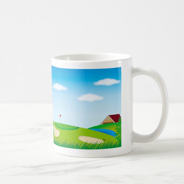 Golf course coffee mug (Right)