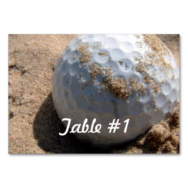 Golf Course Designs Table Number (Front)