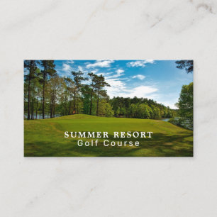 Golf Course, Golf Club, Golfer, Instructor Business Card
