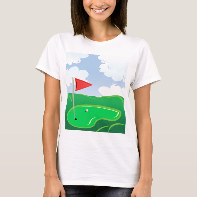 Golf Course Green Womens T-Shirt (Front)