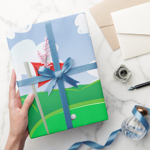 Golf Course Green Wrapping Paper
