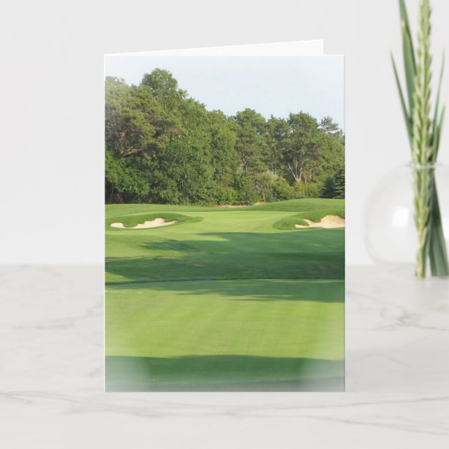 Golf Course Greeting Card (Front)