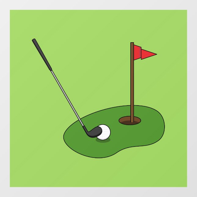Golf Course Hole with Flag (Sheet)