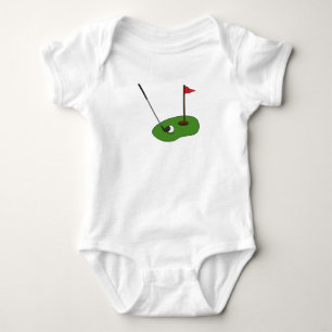 Golf Course Hole with Flag Baby Bodysuit