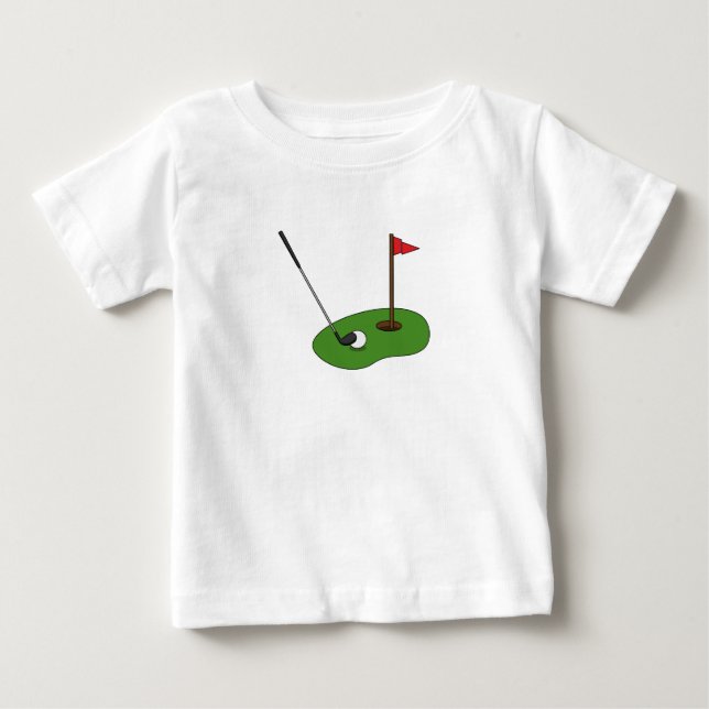 Golf Course Hole with Flag Baby T-Shirt (Front)