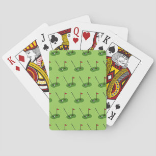 Golf Course Hole with Flag Pattern Playing Cards