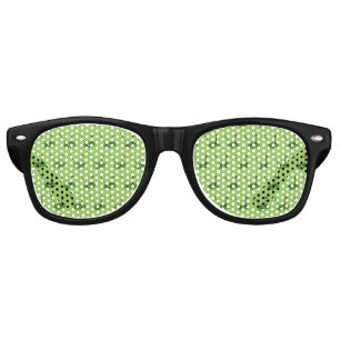Golf Course Hole with Flag Pattern Retro Sunglasses