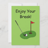 Golf Course Hole with Flag Personalise