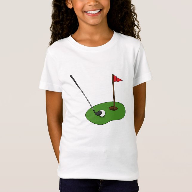 Golf Course Hole with Flag T-Shirt (Front)