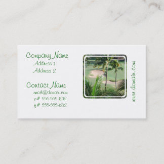 Golf Course in Tropics Business Cards