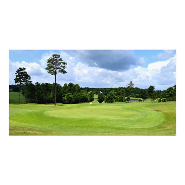 Golf Course Landscape Photo Print (Front)